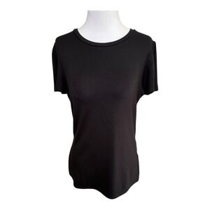 Industry Black T-Shirt Basic Short Sleeve Casual Top Womens‎ Size Small